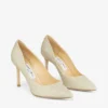 Romy 85 platina Ice Dusty Glitter pumps met spitse neus Romy 85 platina Ice Dusty Glitter pumps met spitse neus