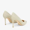 Romy 85 platina Ice Dusty Glitter pumps met spitse neus Romy 85 platina Ice Dusty Glitter pumps met spitse neus
