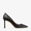 Romy 85 Zwarte Pumps met Spitse Neus van Geitenleer Romy 85 Zwarte Pumps met Spitse Neus van Geitenleer