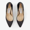 Romy 85 Zwarte Pumps met Spitse Neus van Geitenleer Romy 85 Zwarte Pumps met Spitse Neus van Geitenleer
