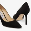 Romy 85 Zwarte suède pumps met spitse neus Romy 85 Zwarte suède pumps met spitse neus