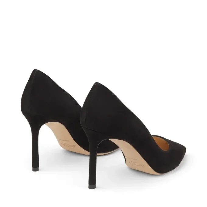 Romy 85 Zwarte suède pumps met spitse neus Romy 85 Zwarte suède pumps met spitse neus