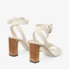 Rori 85 Latte sandalen van glanzend kalfsleer en glanzend kurk Rori 85 Latte sandalen van glanzend kalfsleer en glanzend kurk