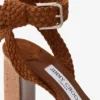 Rori 85 sandalen van bruin suède en glanzend kurk Rori 85 sandalen van bruin suède en glanzend kurk