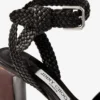 Rori 85 Zwarte sandalen van glanzend kalfsleer en glanzend kurk Rori 85 Zwarte sandalen van glanzend kalfsleer en glanzend kurk