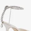 Saeda 85 Ivoor Tule Kristallen Pumps