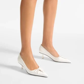 Scarlett 50 Latte Nappa-leren pumps