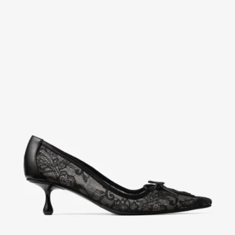 Scarlett 50 Zwarte Jimmy Choo-pumps met veters