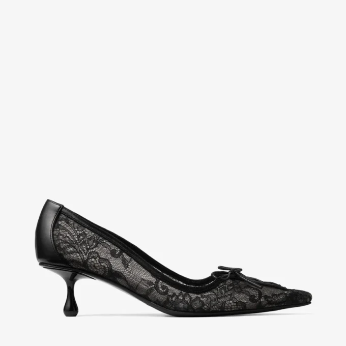 Scarlett 50 Zwarte Jimmy Choo-pumps met veters Scarlett 50 Zwarte Jimmy Choo-pumps met veters