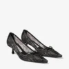 Scarlett 50 Zwarte Jimmy Choo-pumps met veters Scarlett 50 Zwarte Jimmy Choo-pumps met veters