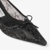 Scarlett 50 Zwarte Jimmy Choo-pumps met veters Scarlett 50 Zwarte Jimmy Choo-pumps met veters