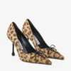 Scarlett 95 Natuurlijke Pony Pumps met Luipaardprint