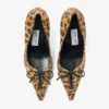 Scarlett 95 Natuurlijke Pony Pumps met Luipaardprint