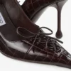 Scarlett 95 Sambuco glanzende pumps van leer met krokodillenreliëf Scarlett 95 Sambuco glanzende pumps van leer met krokodillenreliëf