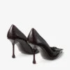 Scarlett 95 Sambuco glanzende pumps van leer met krokodillenreliëf Scarlett 95 Sambuco glanzende pumps van leer met krokodillenreliëf