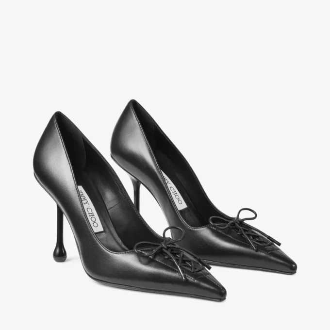 Scarlett 95 zwarte pumps van nappaleer