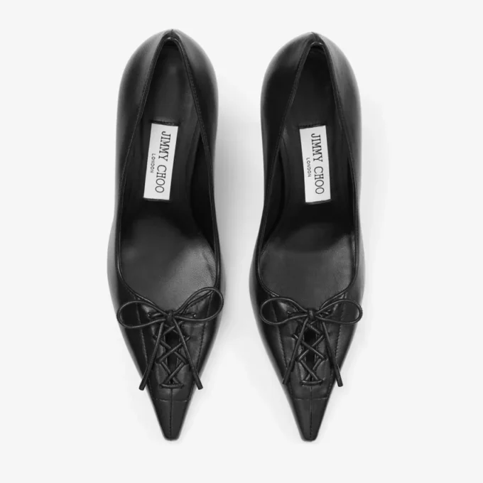 Scarlett 95 zwarte pumps van nappaleer
