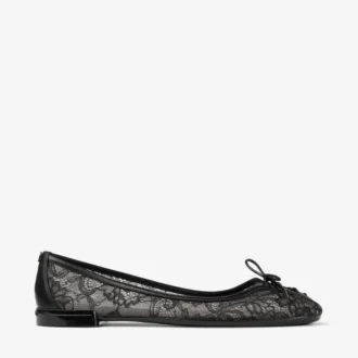 Scarlett Ballerina Zwart Jimmy Choo Ballerina’s met veters