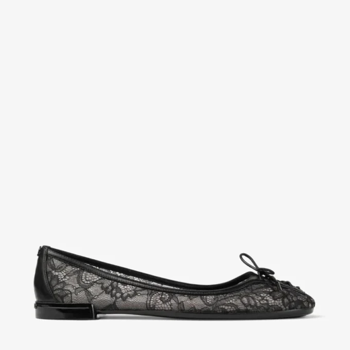 Scarlett Ballerina Zwart Jimmy Choo Ballerina’s met veters Scarlett Ballerina Zwart Jimmy Choo Ballerina’s met veters