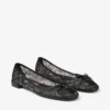 Scarlett Ballerina Zwart Jimmy Choo Ballerina’s met veters Scarlett Ballerina Zwart Jimmy Choo Ballerina’s met veters