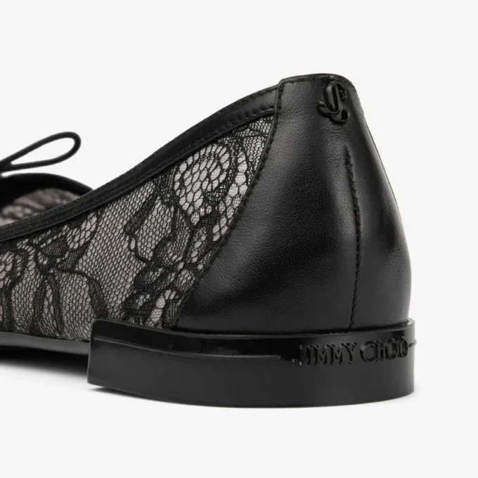 Scarlett Ballerina Zwart Jimmy Choo Ballerina’s met veters Scarlett Ballerina Zwart Jimmy Choo Ballerina’s met veters