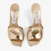 Skye 70 sandalen van goudkleurig metallic leer