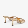 Skye 70 sandalen van goudkleurig metallic leer