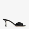 Skye 70 zwarte leren sandalen