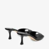 Skye 70 zwarte leren sandalen