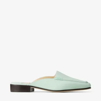 Slide Mint Nubuck Leather Mule