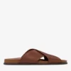 Sol Slide Cigar Vachetta-leren slippers Sol Slide Cigar Vachetta-leren slippers