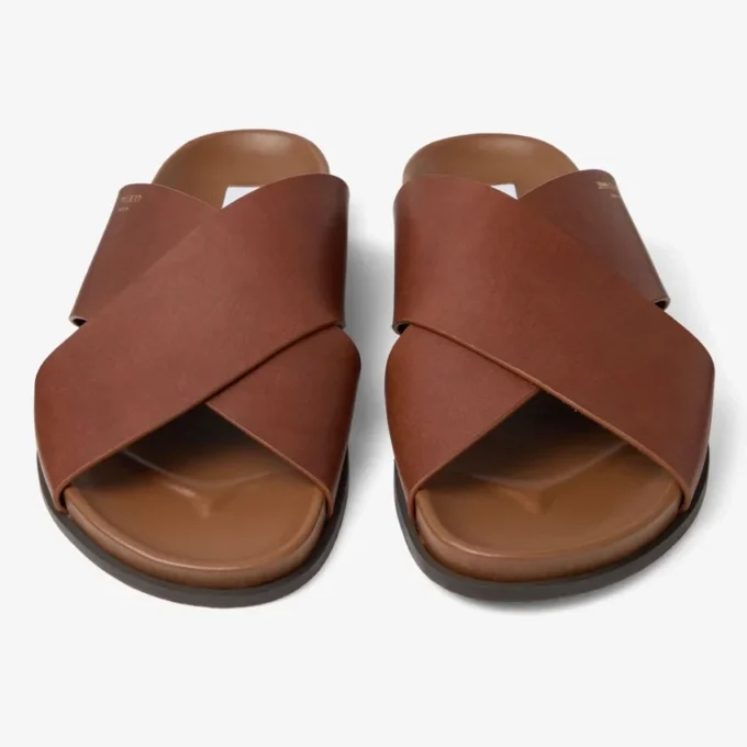 Sol Slide Cigar Vachetta-leren slippers Sol Slide Cigar Vachetta-leren slippers