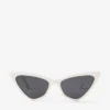Sol witte cat-eye zonnebril Sol witte cat-eye zonnebril