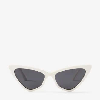 Sol witte cat-eye zonnebril