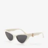 Sol witte cat-eye zonnebril Sol witte cat-eye zonnebril