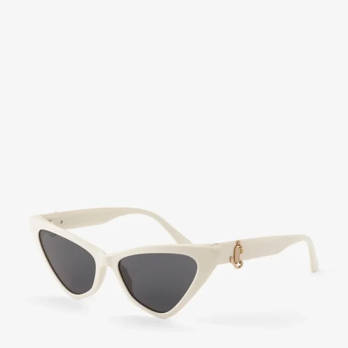 Sol witte cat-eye zonnebril Sol witte cat-eye zonnebril