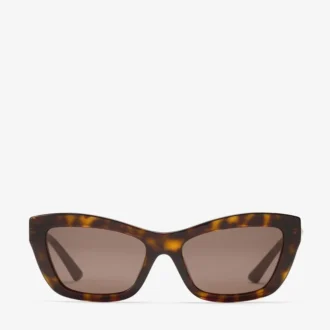 Solene bruine Havana cat-eye zonnebril