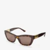 Solene bruine Havana cat-eye zonnebril Solene bruine Havana cat-eye zonnebril