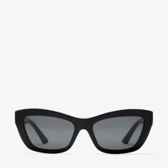 Solene zwarte Havana cat-eye zonnebril