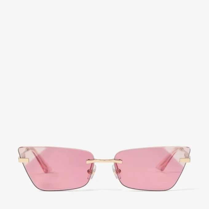 Soraya lichtgouden cat-eye zonnebril Soraya lichtgouden cat-eye zonnebril