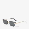 Soraya lichtgouden cat-eye zonnebril Soraya lichtgouden cat-eye zonnebril