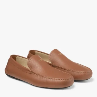 Stanly Driver Tan getrommeld kalfsleer