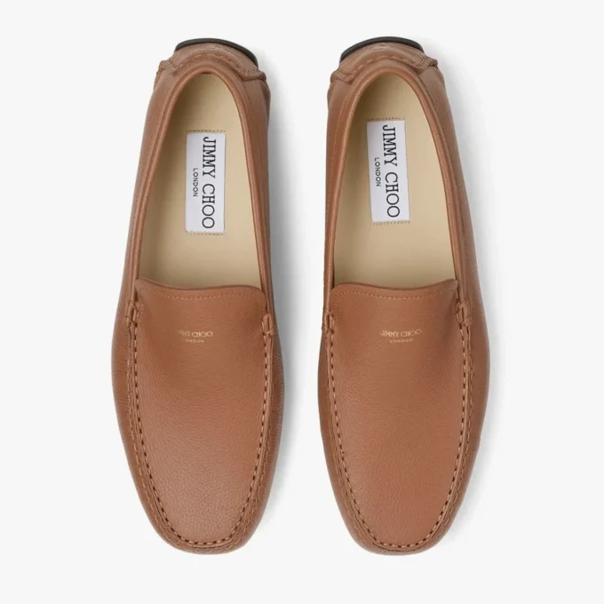 Stanly Driver Tan getrommeld kalfsleer Stanly Driver Tan getrommeld kalfsleer