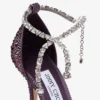 Stevie 100 Winter Bloom en Violet Orchid Mix satijnen pumps met dégradé-kristallen Stevie 100 Winter Bloom en Violet Orchid Mix satijnen pumps met dégradé-kristallen