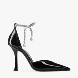 Stevie 100 zwarte lakleren pumps