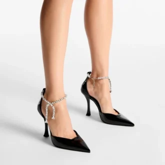 Stevie 100 zwarte lakleren pumps