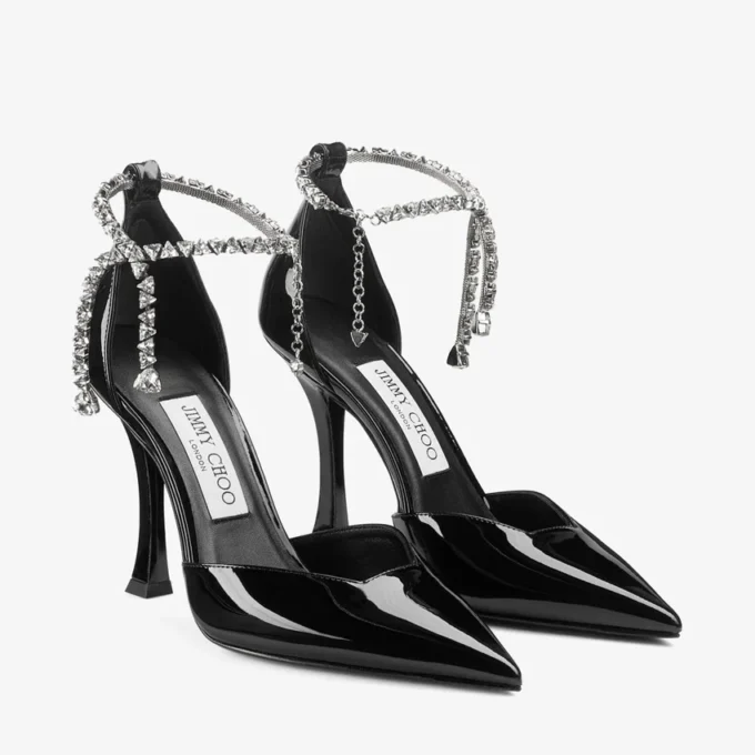 Stevie 100 zwarte lakleren pumps Stevie 100 zwarte lakleren pumps
