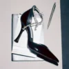 Stevie 100 zwarte lakleren pumps Stevie 100 zwarte lakleren pumps