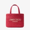 Strandtas East-West Mini Ruby Red en Light Gold Mini strandtas met handvatten Strandtas East-West Mini Ruby Red en Light Gold Mini strandtas met handvatten