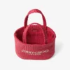 Strandtas East-West Mini Ruby Red en Light Gold Mini strandtas met handvatten Strandtas East-West Mini Ruby Red en Light Gold Mini strandtas met handvatten
